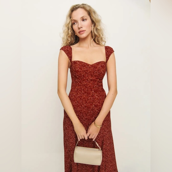 Reformation Bryson Dress in Roseanne. Brand new without tags,  never worn. - Picture 2 of 4